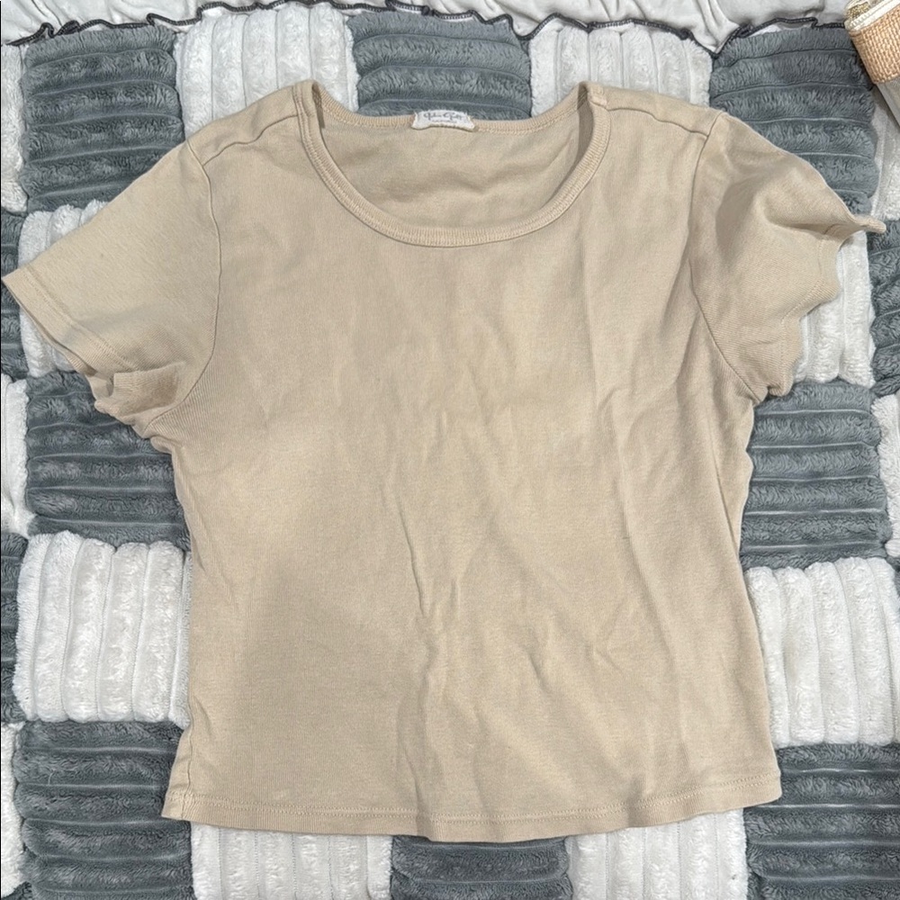 Brandy Melville Beige Women's Top